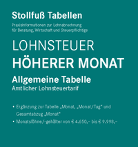 Abbildung von: Tabelle, Lohnsteuer 2025 Höherer Monat - Stollfuß