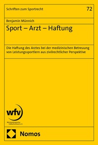 Abbildung von: Sport - Arzt - Haftung - Nomos