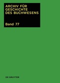 Cover: 2022 - De Gruyter