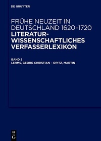 Enlarge image Cover: Frühe Neuzeit in Deutschland. 1620-1720 / Lehms, Georg Christian - Opitz, Martin - De Gruyter