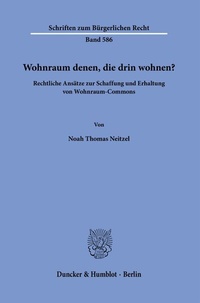 Abbildung von: Wohnraum denen, die drin wohnen? - Duncker & Humblot