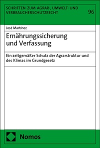 Enlarge image Cover: Ernährungssicherung und Verfassung - Nomos
