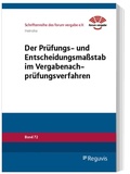 Abbildung von: Der Prüfungs- und Entscheidungsmaßstab im Vergabenachprüfungsverfahren - Reguvis Fachmedien