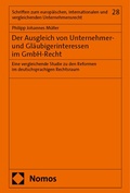 Bild: Der Ausgleich von Unternehmer- und Gläubigerinteressen im GmbH-Recht - Nomos