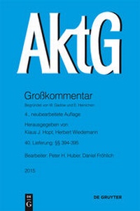 Abbildung von: §§ 394-395 Aktiengesetz - De Gruyter