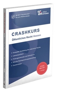 Abbildung von: CRASHKURS Öffentliches Recht - Hessen - Jura-Intensiv Verlag