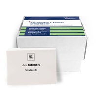 Abbildung von: Karteikarten 1. Examen Strafrecht - Materielles Recht - Jura-Intensiv Verlag