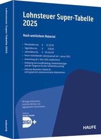 Abbildung von: Lohnsteuer-Supertabelle 2025 - Haufe-Lexware