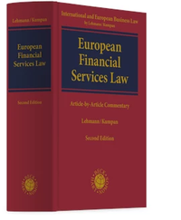 Abbildung von: European Financial Services Law - C.H.BECK