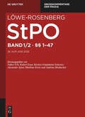 Cover: L&ouml;we-Rosenberg. StPO - Die Strafproze&szlig;ordnung und das Gerichtsverfassungsgesetz - Band 1/2 - De Gruyter