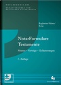 Cover: NotarFormulare Testamente - Deutscher Notarverlag