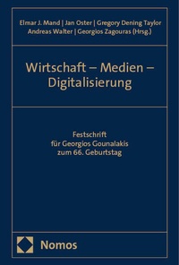 Abbildung von: Wirtschaft - Medien - Digitalisierung - Nomos