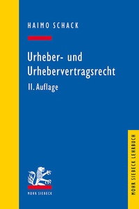 Abbildung von: Urheber- und Urhebervertragsrecht - Mohr Siebeck