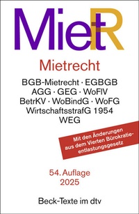Abbildung von: Mietrecht: MietR - dtv