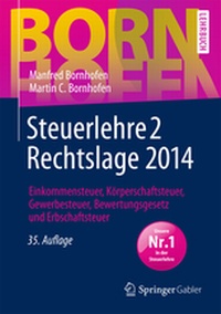 Bild vergrößern Bild: Steuerlehre 2 Rechtslage 2014 - Springer Gabler