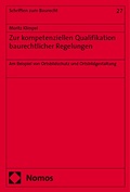 Abbildung von: Zur kompetenziellen Qualifikation baurechtlicher Regelungen - Nomos