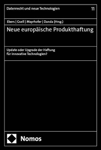 Abbildung von: Neue europäische Produkthaftung - Nomos