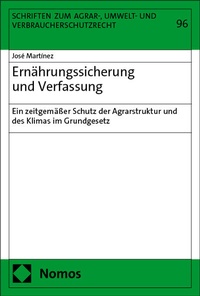 Enlarge image Cover: Ernährungssicherung und Verfassung - Nomos