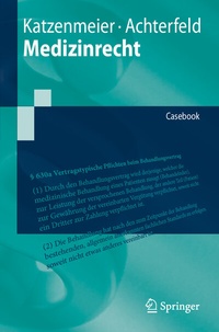 Abbildung von: Medizinrecht - Springer