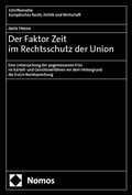Cover: Der Faktor Zeit im Rechtsschutz der Union - Nomos