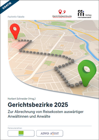 Cover of  Gerichtsbezirke 2025 - FFI-Verlag