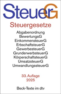 Abbildung von: Steuergesetze: SteuerG - dtv