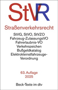 Enlarge image Cover: Straßenverkehrsrecht: StVR - dtv
