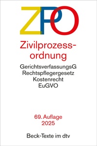Abbildung von: Zivilprozessordnung: ZPO - dtv
