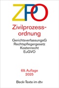 Abbildung von: Zivilprozessordnung: ZPO - dtv