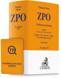 Abbildung von: Thomas/Putzo Zivilprozessordnung: ZPO Kommentar Chat-Book 2025 - C.H.BECK