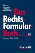 Cover: Das Rechtsformularbuch - Otto Schmidt Verlag
