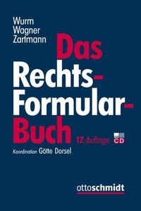 Enlarge image Cover: Das Rechtsformularbuch - Otto Schmidt Verlag