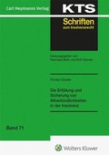 Abbildung von: Die Erfüllung und Sicherung von Altverbindlichkeiten in der Insolvenz - Carl Heymanns Verlag