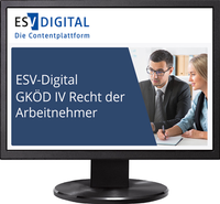 Bild vergrößern Bild: ESV-Digital GKÖD IV Recht der Arbeitnehmer im öffentlichen Dienst AI - Jahresabonnement bei Kombibezug Print und Datenbank - Erich Schmidt Verlag