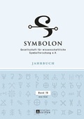 Cover: Symbolon - Peter Lang Verlag