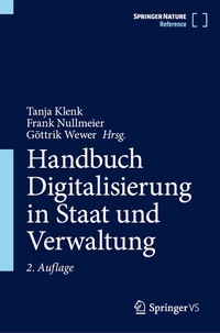 Abbildung von: Handbuch Digitalisierung in Staat und Verwaltung - Springer VS