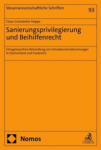 Abbildung von: Sanierungsprivilegierung und Beihilfenrecht - Nomos