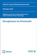 Cover: Disruptionen im Privatrecht - Nomos