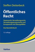 Cover: &Ouml;ffentliches Recht - Vahlen