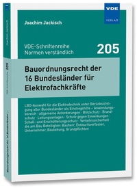 Abbildung von: Bauordnungsrecht der 16 Bundesländer für Elektrofachkräfte - VDE Verlag