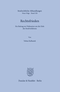 Abbildung von: Rechtsfrieden - Duncker & Humblot