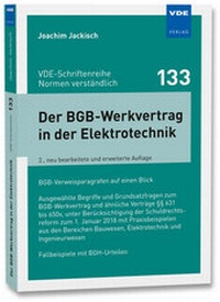 Abbildung von: Der BGB-Werkvertrag in der Elektrotechnik - VDE Verlag