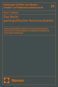 Abbildung von: Das Recht parteipolitischer Kommunikation - Nomos