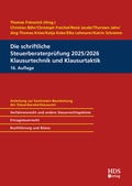 Abbildung von: Die schriftliche Steuerberaterprüfung 2025/2026 | Klausurtechnik und Klausurtaktik - HDS
