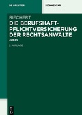 Cover: Die Berufshaftpflichtversicherung der Rechtsanw&auml;lte - De Gruyter