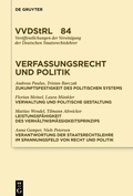 Abbildung von: Verfassungsrecht und Politik - De Gruyter