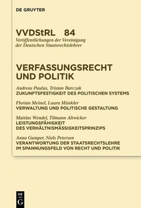 Abbildung von: Verfassungsrecht und Politik - De Gruyter