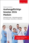 Cover: Aushangpflichtige Gesetze 2026 Medizin - Walhalla