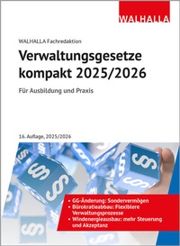 Abbildung von: Verwaltungsgesetze kompakt 2025/2026 - Walhalla