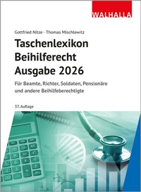 Abbildung von: Taschenlexikon Beihilferecht Ausgabe 2026 - Walhalla